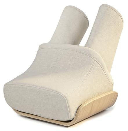 HealthRelife Shiatsu Fußmassagegerät mit Wärmefunktion Luftkompression | 6 Programme,Airbag-Massage,Fernbedienung,Beinmassagegerät