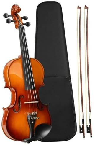 Violine 4/4 Violinset Aus Massivem Ebenholz Linkshänder Mit Musikinstrumentenzubehör Langlebig