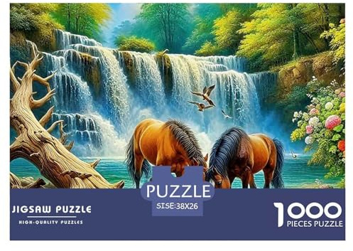 Pferd 1000 Teilen Tierserie Puzzle Für Erwachsene Und Kinder Ab 12 Jahren Kreative Unterhaltung Spaß Klassisches Geschicklichkeitsspiel Für Die Ganze Familie Familienspiel Geschenk Für Liebhaber O