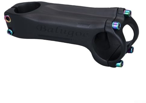 Rehoetom Karbonfaser-Vorbau für Rennräder und Mountainbikes, 31,8 mm Lenkerklemmung, -6°/17° Winkel, 70–130 mm Länge, T800 + T1000 Vollcarbon-Material, kompatibel mit (6 Grad 80 mm)