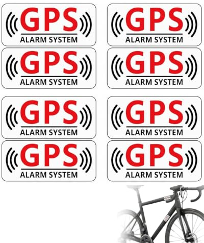 UXEWKL 8 pcs Sistema di allarme satellitare GPS antifurto, Adesivi trasparenti per evitare i furti, Auto, Moto, Camion, Caravan