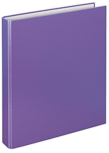 VELOFLEX 1141070 - Ringbuch Basic, DIN A4, 1 Stück, lila, Füllhöhe 25 mm, Ringordner mit 2 Ring-Mechanik, Ordner schmal