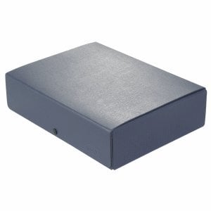 Elba Dokumentenmappe Hartpappe (RC) 350 g/qm A4 80mm blau Strukturdesign