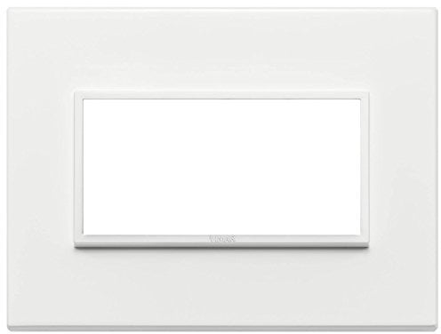 Vimar serie eikon evo - Placa 4 módulos aluminio serie eikon blanco total