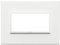 Vimar serie eikon evo - Placa 4 módulos aluminio serie eikon blanco total