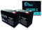 2x Pack - Replacement for Shoprider Echo 3 SL73 Battery - Compatible UB12100-S Universal Sealed Lead Acid Battery (12V 10Ah 10000mAh F2 Terminal AGM SLA)
