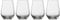 Vivo di Villeroy & Boch Gruppo vocale di Base Highball Tumbler, Set di 4