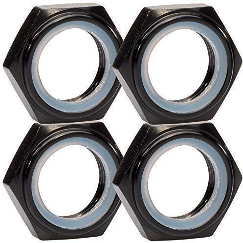 1:8 Radmuttern Stoppmuttern schwarz 17 mm 6-Kant 4er Set partCore 310015