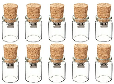 10 Stück 16GB USB 3.0 Stick Flaschenpost Speicherstick USB Romantisches Geschenk