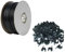 Aerials Satellites and Cables RG6 100 m Digital Coax Cable for TV with Clips - Black