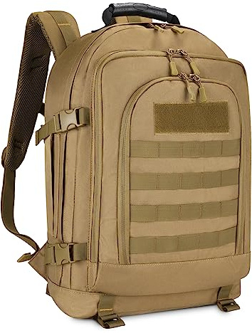 HUNTVP 40 l Militär-Rucksack, taktisch, MOLLE, große Kapazität, Multifunktionstasche, Herren, für Reisen, Ausflug, Camping, Wandern, Trekking, Radfahren, Klettern, Sport, Jagd