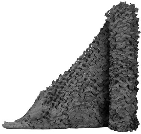 Sitong Tarnnetz, für die Jagd, Rolle, Bulk, Militär, Dekoration, Sonnenschutz, schwarz, 1.5Mx6M(4.9ftx19.7ft)