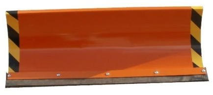 Schneepflug Räumschild Universal Schneeschild für Einachser und Rasentraktor mit Reflektoren Orange / 175 x 40 cm / 3 Stufen verstellbar