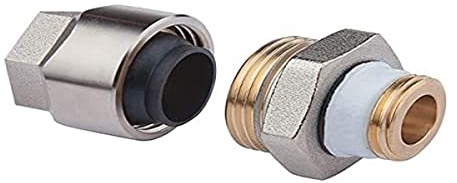 Simplex PLUS Anschlussverschraubung mit M 1/2 Gewindeanschluss mit weißer Simplex Dichtung für 3/8 Stahlrohr F13077