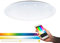 EGLO connect LED Deckenleuchte Totari-C, 1 flammige Deckenlampe mit Kristalleffekt aus Stahl und Kunststoff, Weiß, mit Fernbedienung, Farbtemperaturwechsel (warm - kalt), RGB, dimmbar, Ø 80 cm