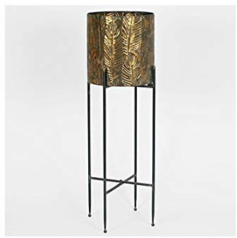 Originals Pot de fleurs en métal gaufré avec support pliable Taille M