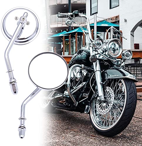 Motorrad spiegel, M8 8mm Chrom Runde Rückspiegel Für Softail Slim Forty Eight XL1200X Sportster 1200 Street Glide