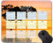 Spezielles Design 2021 Kalender Mauspad, Sunset Sun Holiday Komfortable Mausmatte für Spiele und Büro