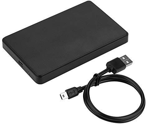 Caja de Disco Duro - Puerto Paralelo IDE de 2.5 Pulgadas Caja de Disco Duro Móvil Caja de Disco Duro de Alta Velocidad Almacenamiento Externo Sin Tornillos