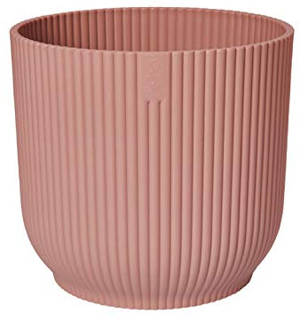 Muddy Hands Vibes Small Plant Pot Indoor Home Decorative Flower Succulent Cactus Herb Planter (Ø 16cm, Pink)
