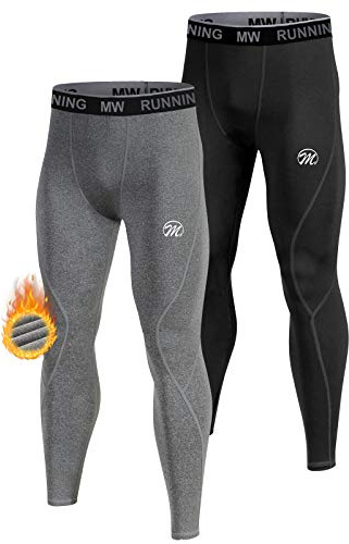 MEETWEE Thermounterhose Herren, Thermounterwäsche Lange Unterhose Winter Leggings Funktionsunterwäsche Skiunterwäsche Warme Unterwäsche Männer