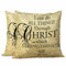 Beabes Throw Pillow Covers Kissen Bible Verse I Can Do All Things Through Christ Which Strengtheneth Me 45,7 x 45,7 cm, Set of 2 Super Soft Pillow Covers Decorative for Couch Bedroom Living