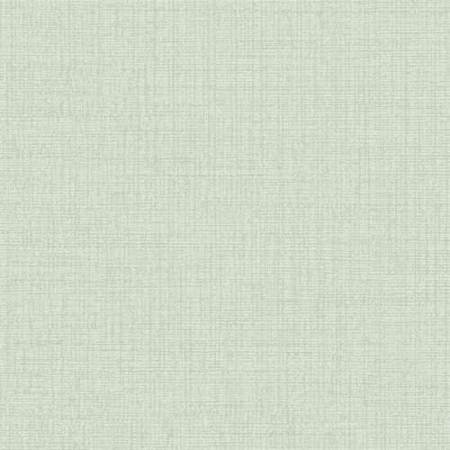 Grandeco Linen Textured Plain Wallpaper, Sage Green, MN1009
