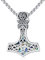 REDSUN Thors Hammer Halskette 925 Sterling Silber Wikinger Thors Hammer Anhänger mit Keltischer Knot Nordischer Retro Wikinger Schmuck Amulett Anhänger Schmuck für Damen Männer