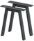 BK Styl 2 Stück Tischbeine Metall Grau A-Form | Tischgestell aus 80x40mm Profilen | Tischkufen Tischfüße Möbelbeine für Schreibtische & Esstische I Stahl Pulverbeschichtet (615x720mm Anthracit)