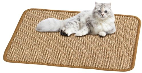 Rascador para Gatos, Rascador para Gatos Sofa, Rascador Gato,Fabricada en Material de Polipropileno, para Proteger Sofás, Puertas y Suelos de Arañazos (40 x 60 cm, Marrón)