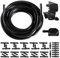 Lyeteung Wischwasserschlauch Reparaturset, Universal Scheibenwaschanlage Schlauch Kit, 3m Automotive Schlauch, 2 Stücke Auto Frontscheibenwischer Waschdüsen und 30 Stücke Schlauchverbinder