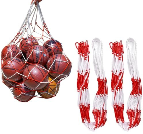 2Pcs Sac Filet de Ballon,Sac de Balles Filet,Filet Piscine Volley Support de Rangement Polyester Pliant Rangement Durable Réutilisable Multifonction pour Le Football,Basketball,Rugby Ball