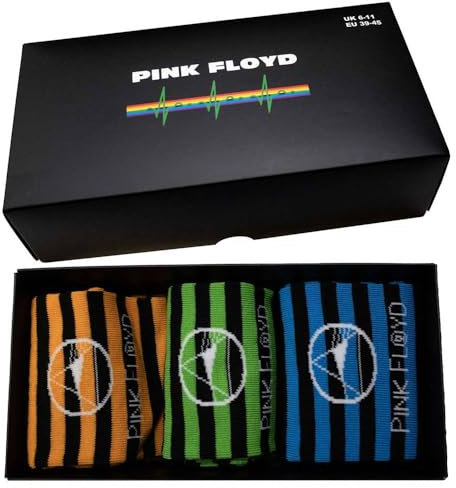 Rock Off officially licensed products Pink Floyd Mono Prism Ankle Socken Boxed Set One Size
