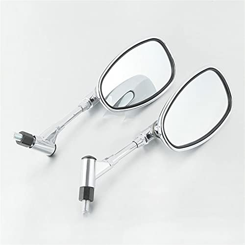 For H&onda Magna Rebel Shadow VT750 VT1100 400 Cruiser Chopper Motorcycle 10MM Chrome Rear View Mirrors