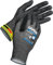 Uvex phynomic F XG, 1 Paar - Schnittschutz - & Grip-Handschuh für feuchte & ölige Bereiche - feinfühlig & abriebfest - schwarz