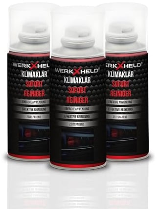3x WerkXheld Klimaanlagen Reiniger - Auto Klimaspray 150ml - Effektiver Klimaanlagenreiniger - für langanhaltende Lufthygiene!
