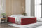 Fun Möbel Boxspringbett Dachschräge Bett PRIMA Stoff Soro (Rot, 120x200 cm)