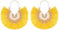 QKEPCY Ohrringe Damen Lange Quaste Fächer Ohrringe Regenbogen Quaste Tropfen Ohrringe Boho Statement Ohrringe Hypoallergene Leichte Aussage Ohrringe Schmuck für Frauen und Mädchen