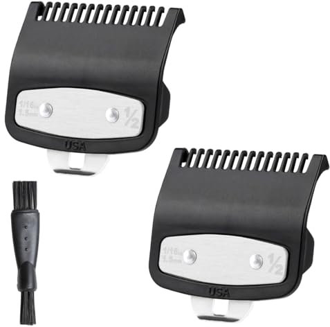 2pcs Pettine 1.5mm Compatibile con Tagliacapelli Wahl Professionale - Ricambi per Capelli Uomo Donna Porta Clipper Pettine Universali - Accessorio per Parrucchieri