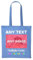 Gift Hub Personalised Tote Bags for Men & Women | Custom Cotton Tote Bag with Any Text and Image | Ideal for Teachers, Shopping, Work, and Beach | Multiple Colour, 38x42cm, 150 gsm - Cornflower Blue