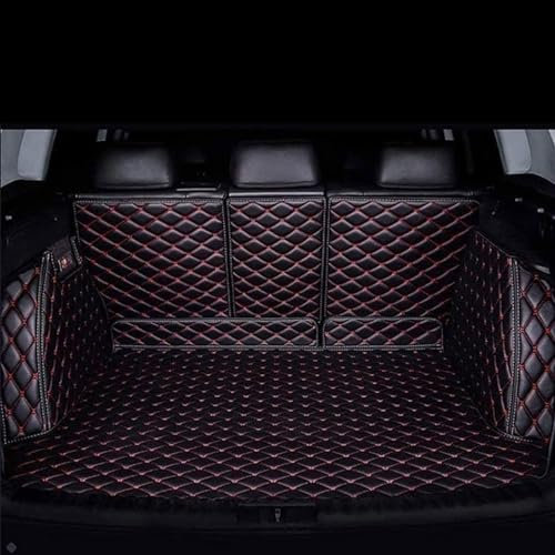 ZQYCD Coche Alfombrillas Maletero para Audi A3 Hatchback 2014-2018, Bandeja Forro Maleteros Alfombra Almohadilla Protectora Antideslizante Accesorios,B/Black~Red