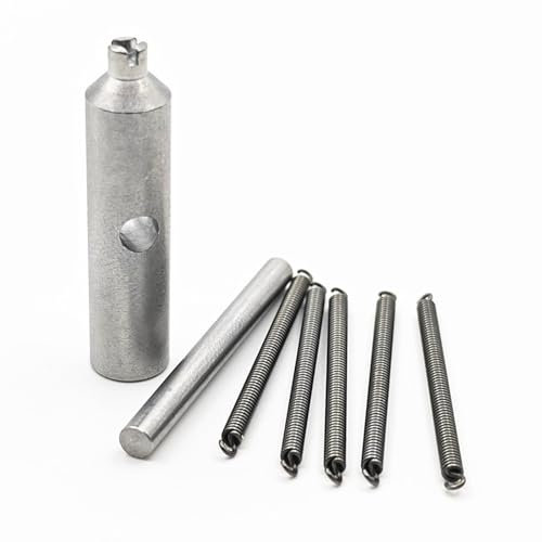 1 juego de herramientas de extracción para destornillador triangular Microtech UTX-70 con 5 cables de resorte comprimidos extendidos