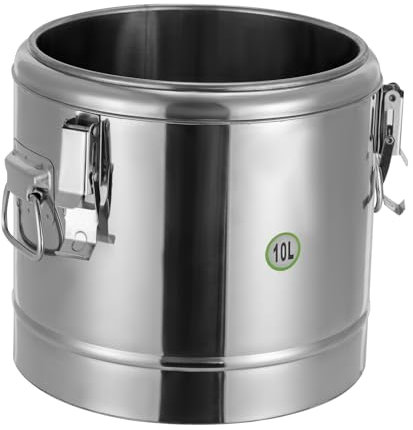 10L Exklusiver Isolierter Eiseimer Premium doppelwandiger Eiswürfelbehälter mit Deckel 10L Eiskübel 304 Edelstahl für Party Sieb Eiszange Eisschaufel Eiskühler Eisbehälter Eiswürfelkübel Eisbox