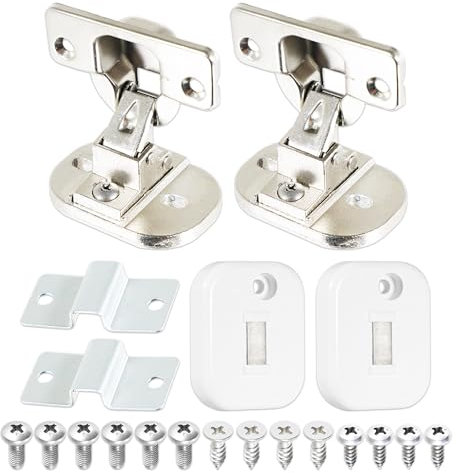 SPARES2GO Integrated Door Hinge Magnetic Fixing Kit for Logik LI8W6D17 LI8W6D20 LIW714W15 LIW714W20 LIW814W15 LIW814W20 Washing Machine (20 Pieces)