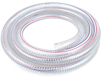 BSD Drahtverstärkter Saugschlauch 1 Zoll (25 mm) - 5m flexibel und strapazierfähig für Motorpumpenanschlüsse