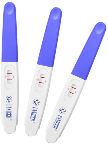 Lot de 3 tests de grossesse confortables, test de première réponse et confirmation de grossesse, résultats faciles à lire (bleu)