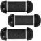 FOMIYES Electric Foot File Replacement Rollers, 3pcs Black Callus Remover Refill, Multi-Grit Pedicure Roller Heads for Home Use, 2.36 x 0.98 x 0.90 Inch