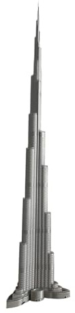 Generisch Burj Khalifa | Wahrzeichen Dubai | Wolkenkratzer | 3D-Druck | 80cm (80cm)