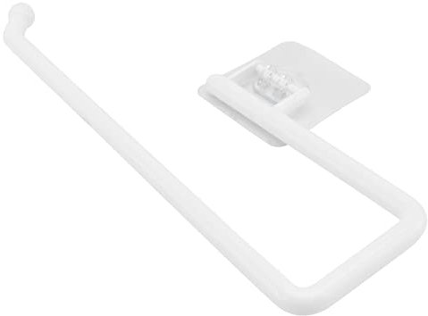 POPETPOP 1 Pièce Rack De Papier Toilette Mural Salle De Bains Distributeur De Papier Hygiénique Tissu Support Mural pour Porte-Serviettes en Papier Titulaire Toilettes Blanche Plastique