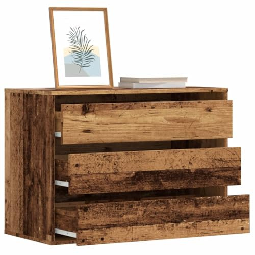 WSJHUHK Möbel, Schränke & Aufbewahrung, Kommode, Eckkommode, altes Holz, 80 x 41 x 58 cm, Holzwerkstoff